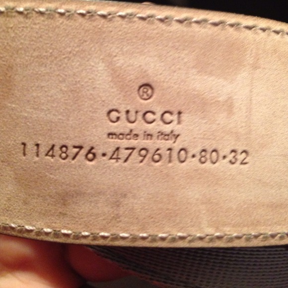 real gucci belt number